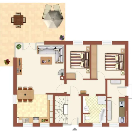 Daire Wald & Meer/kapitaensdeck